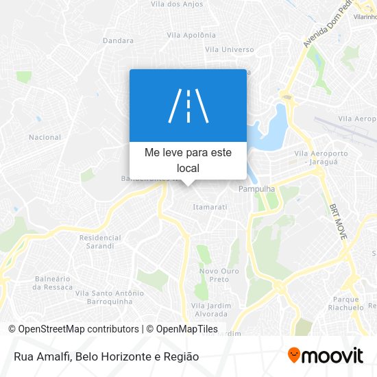 Rua Amalfi mapa
