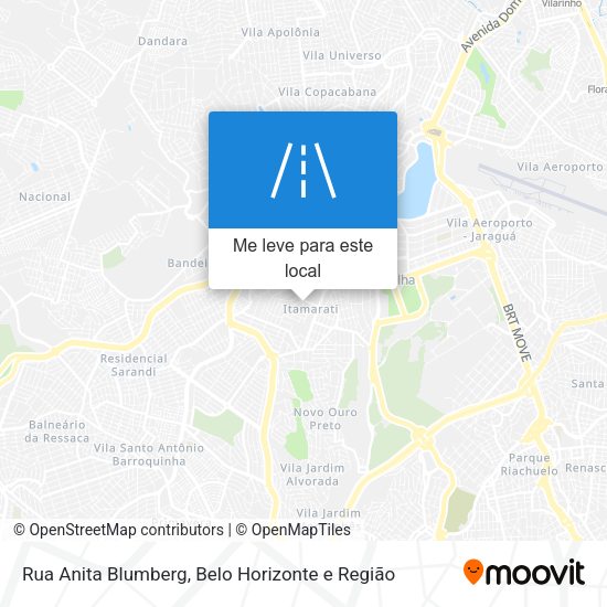 Rua Anita Blumberg mapa
