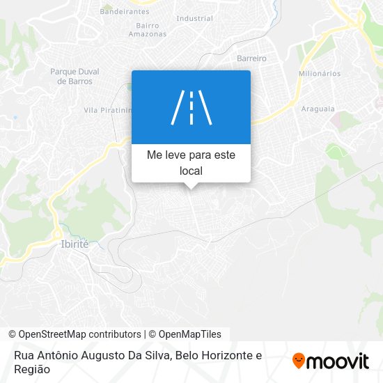 Rua Antônio Augusto Da Silva mapa