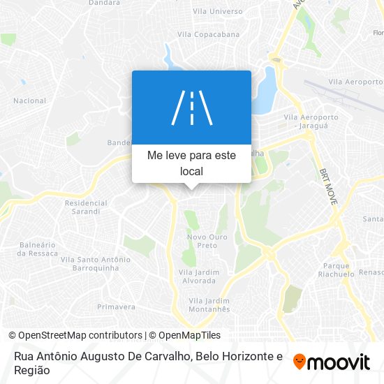 Rua Antônio Augusto De Carvalho mapa