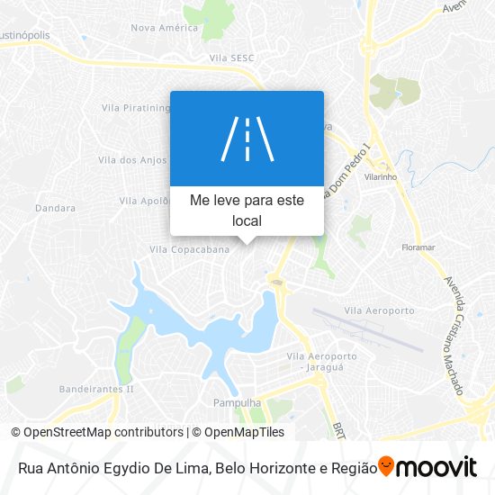 Rua Antônio Egydio De Lima mapa