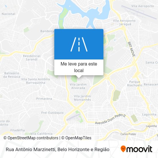 Rua Antônio Marzinetti mapa