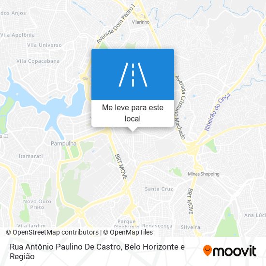 Rua Antônio Paulino De Castro mapa