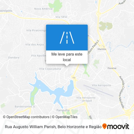 Rua Augusto William Parish mapa