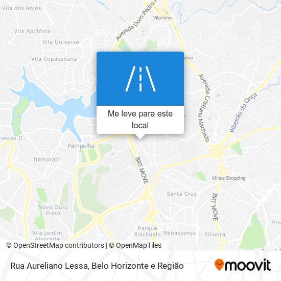 Rua Aureliano Lessa mapa