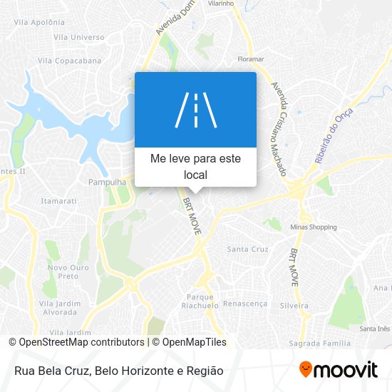 Rua Bela Cruz mapa