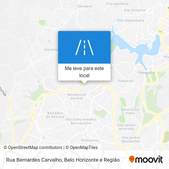 Rua Bernardes Carvalho mapa