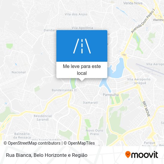 Rua Bianca mapa
