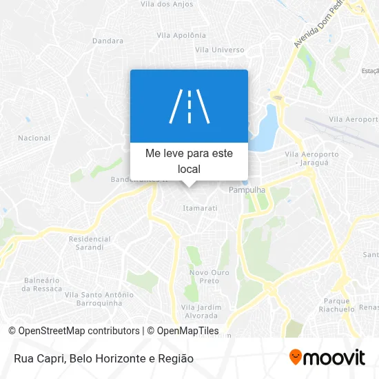 Rua Capri mapa