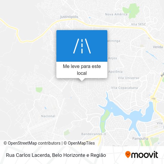 Rua Carlos Lacerda mapa