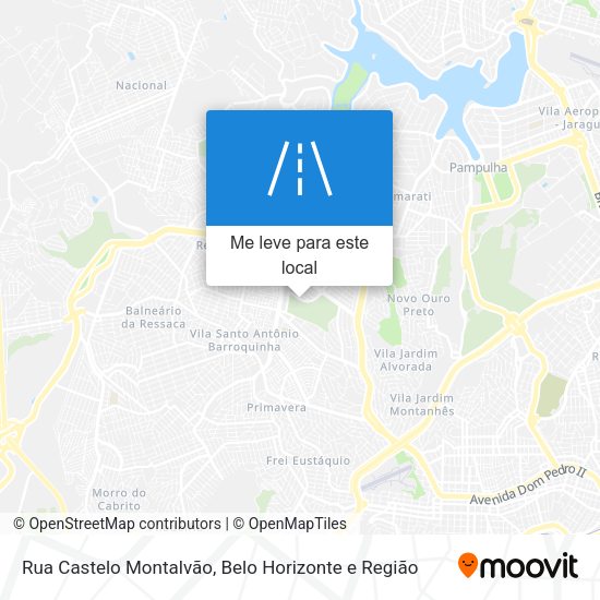 Rua Castelo Montalvão mapa