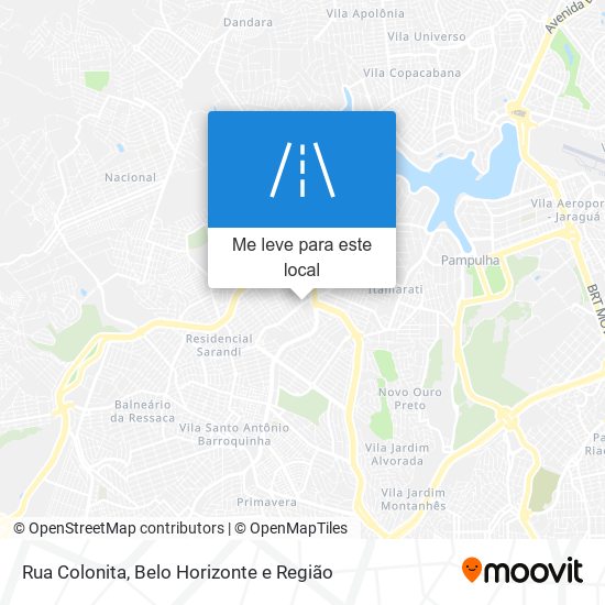 Rua Colonita mapa