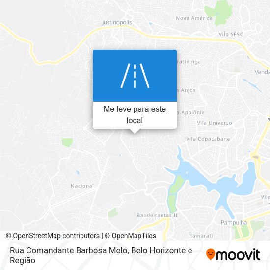 Rua Comandante Barbosa Melo mapa