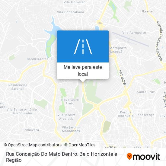 Rua Conceição Do Mato Dentro mapa