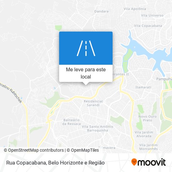 Rua Copacabana mapa