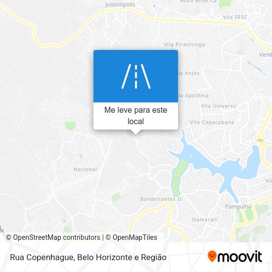 Rua Copenhague mapa