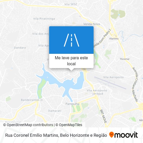 Rua Coronel Emílio Martins mapa