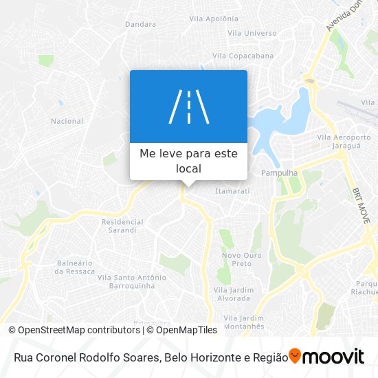 Rua Coronel Rodolfo Soares mapa