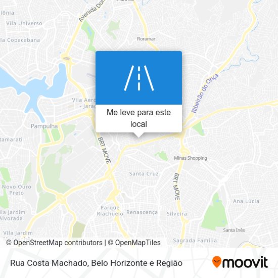 Rua Costa Machado mapa