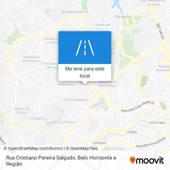 Rua Cristiano Pereira Salgado mapa