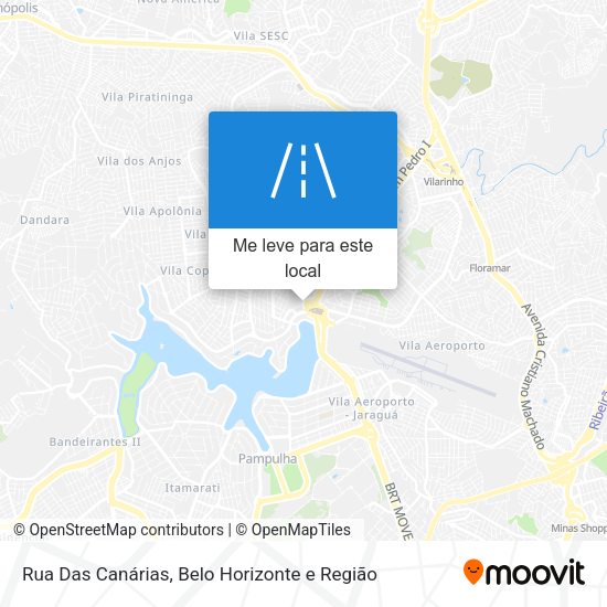 Rua Das Canárias mapa