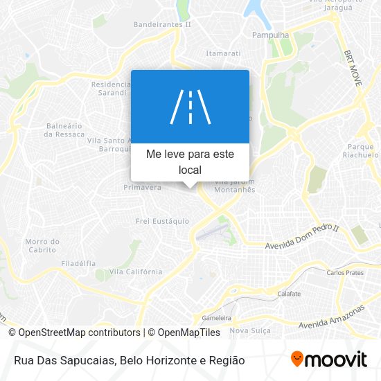 Rua Das Sapucaias mapa