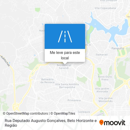 Rua Deputado Augusto Gonçalves mapa