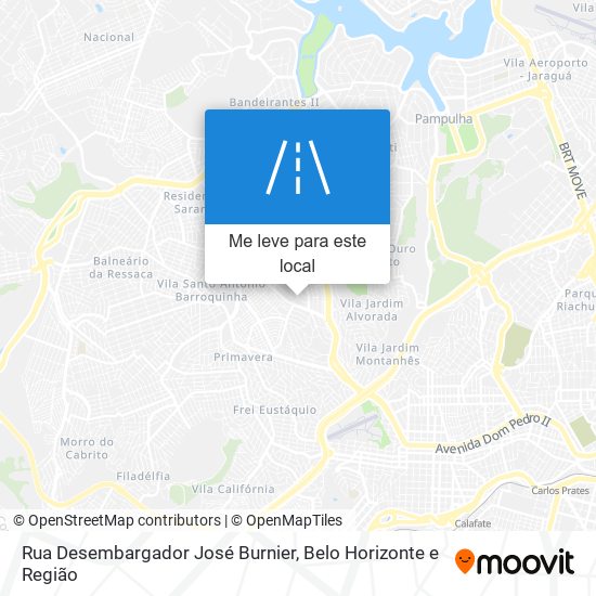 Rua Desembargador José Burnier mapa