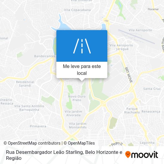 Rua Desembargador Leão Starling mapa
