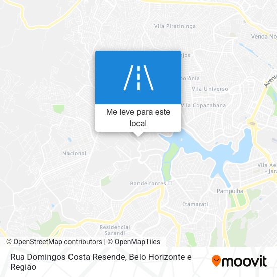 Rua Domingos Costa Resende mapa
