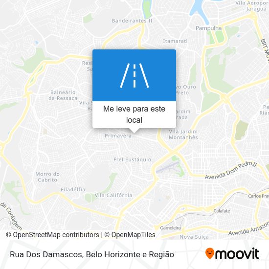 Rua Dos Damascos mapa