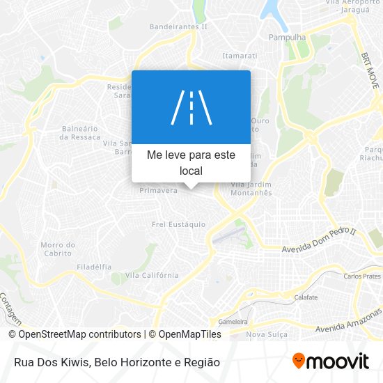 Rua Dos Kiwis mapa