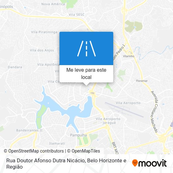 Rua Doutor Afonso Dutra Nicácio mapa