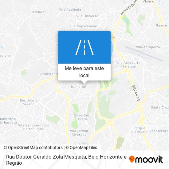 Rua Doutor Geraldo Zola Mesquita mapa