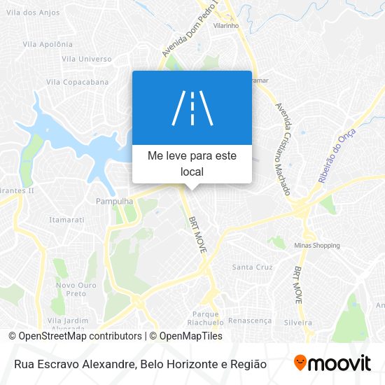 Rua Escravo Alexandre mapa