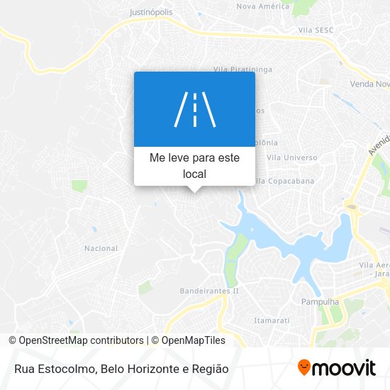 Rua Estocolmo mapa