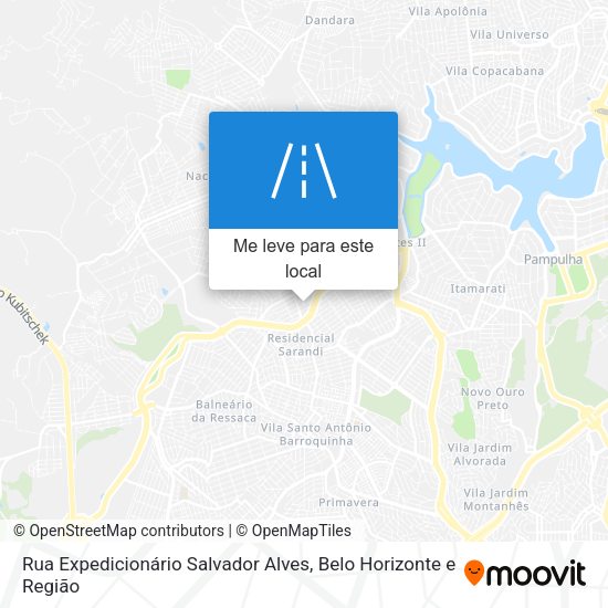 Rua Expedicionário Salvador Alves mapa