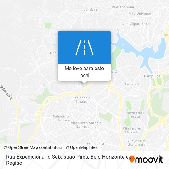 Rua Expedicionário Sebastião Pires mapa