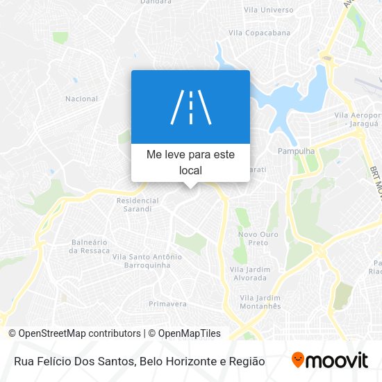 Rua Felício Dos Santos mapa