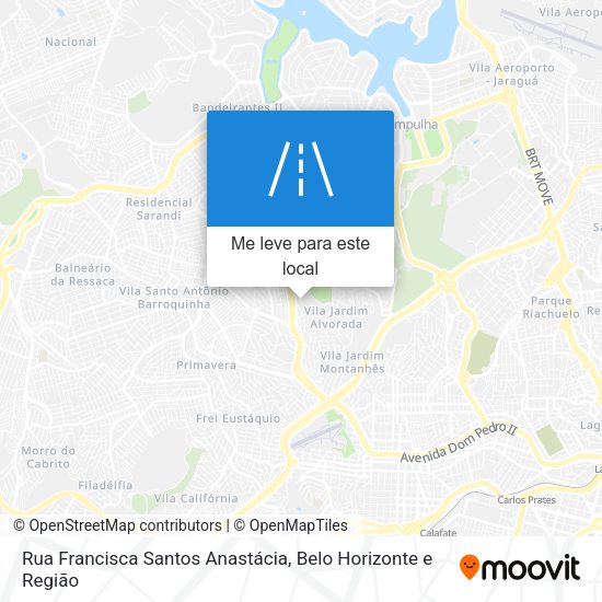 Rua Francisca Santos Anastácia mapa