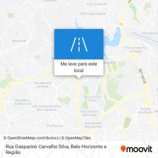 Rua Gasparino Carvalho Silva mapa