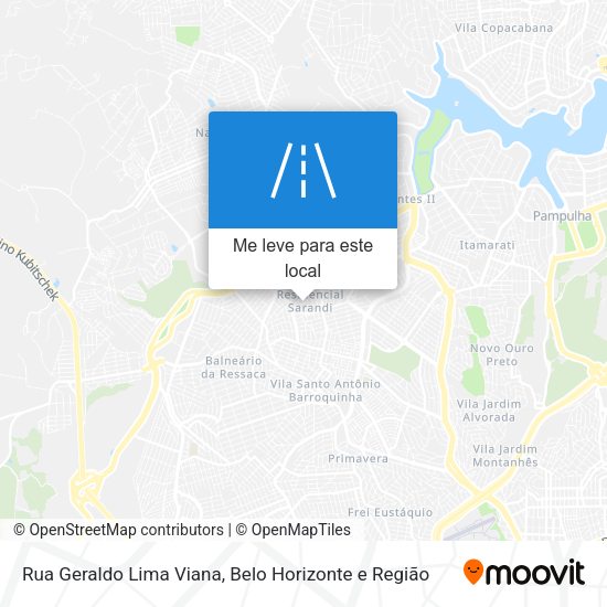 Rua Geraldo Lima Viana mapa