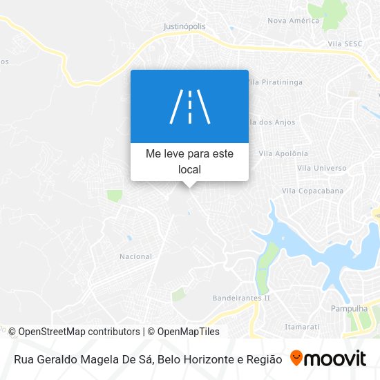 Rua Geraldo Magela De Sá mapa
