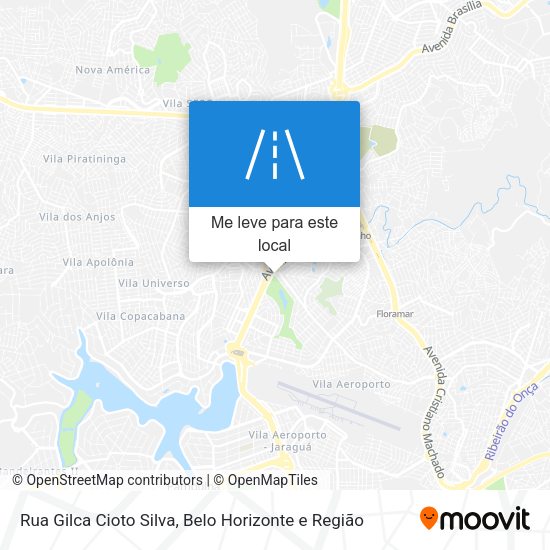 Rua Gilca Cioto Silva mapa