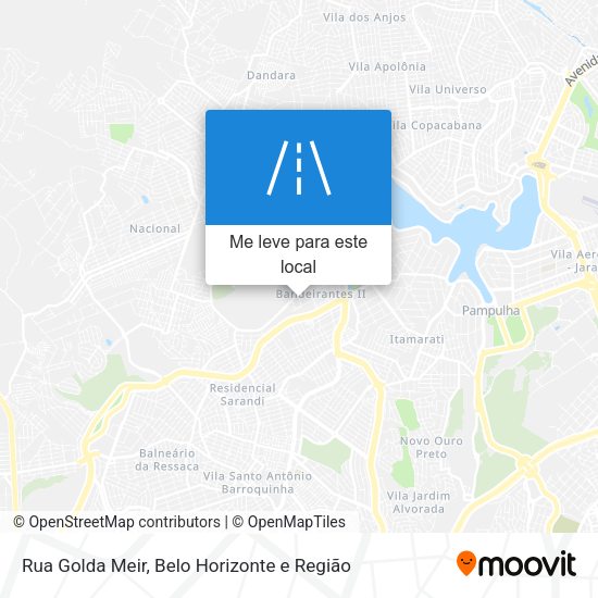 Rua Golda Meir mapa
