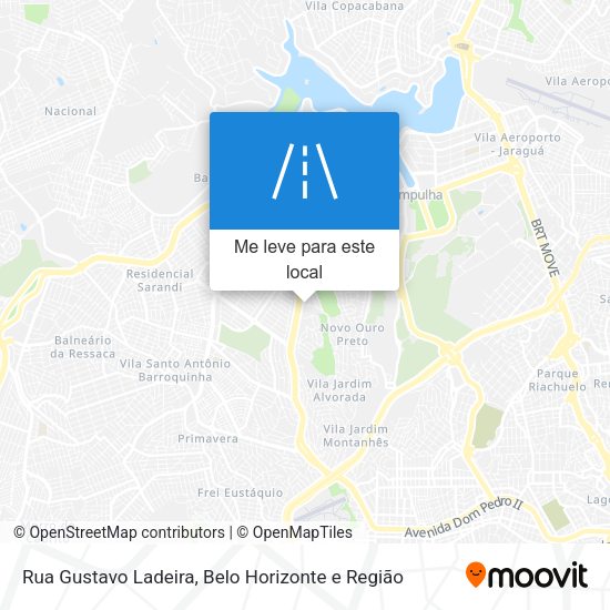 Rua Gustavo Ladeira mapa