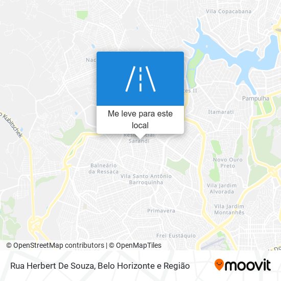 Rua Herbert De Souza mapa