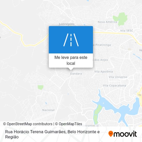 Rua Horácio Terena Guimarães mapa