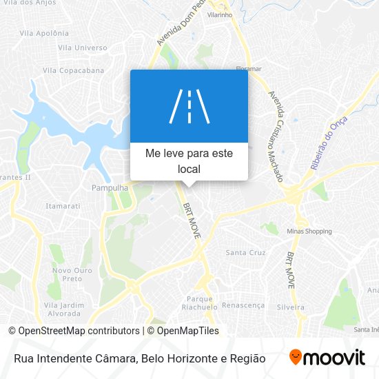 Rua Intendente Câmara mapa