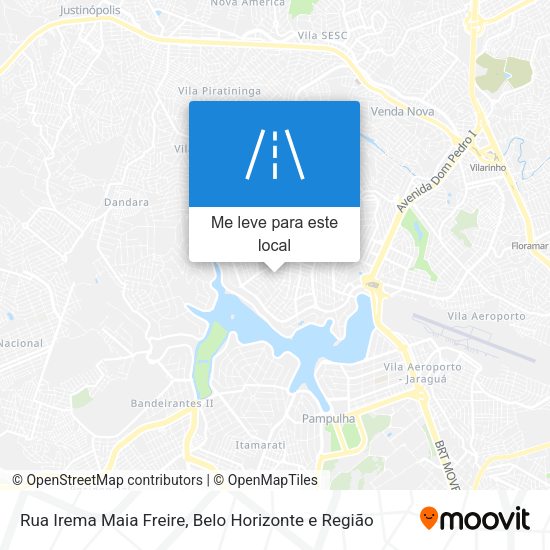 Rua Irema Maia Freire mapa